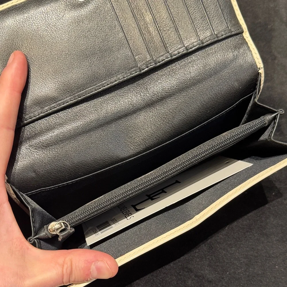 Genuine Dior Gray Monogram Wallet with Number Detail EXCELLENT condition